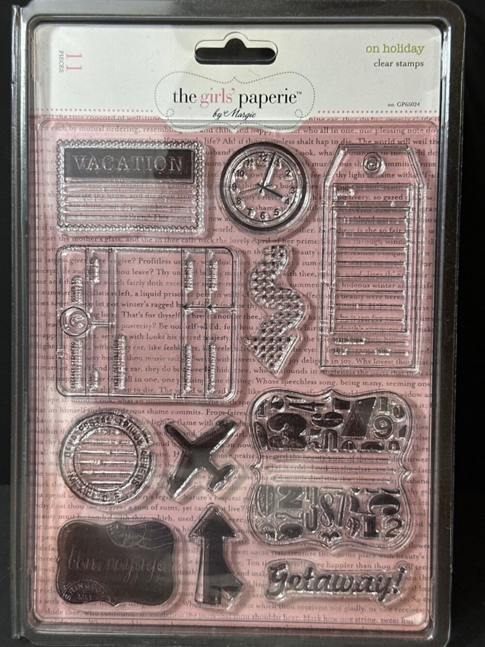 The Girl's Paperie by Margie On Holiday Travel Cling Stamps,